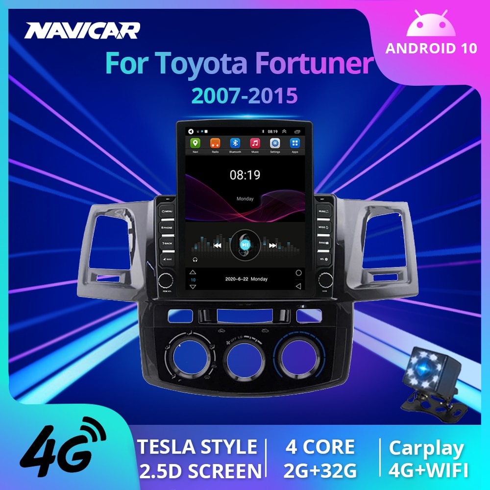 2Din ȵ̵10.0 ڵ  Toyota Fortuner Hilu..